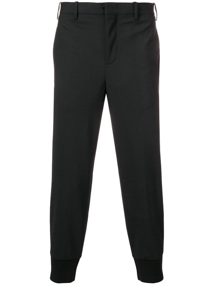 Neil Barrett Tailored Cuff Trousers - Black