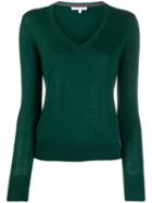 Patrizia Pepe Relaxed-fit V-neck Pullover - Green