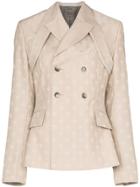 Gmbh Harness Collar Double-breasted Blazer - Grey