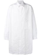 Yohji Yamamoto Oversized Long-sleeve Shirt - White