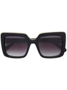 Stella Mccartney Eyewear Oversized Chain Trim Square Sunglasses -