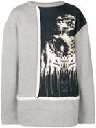 Forcerepublik Contrast Panel Sweatshirt - Grey