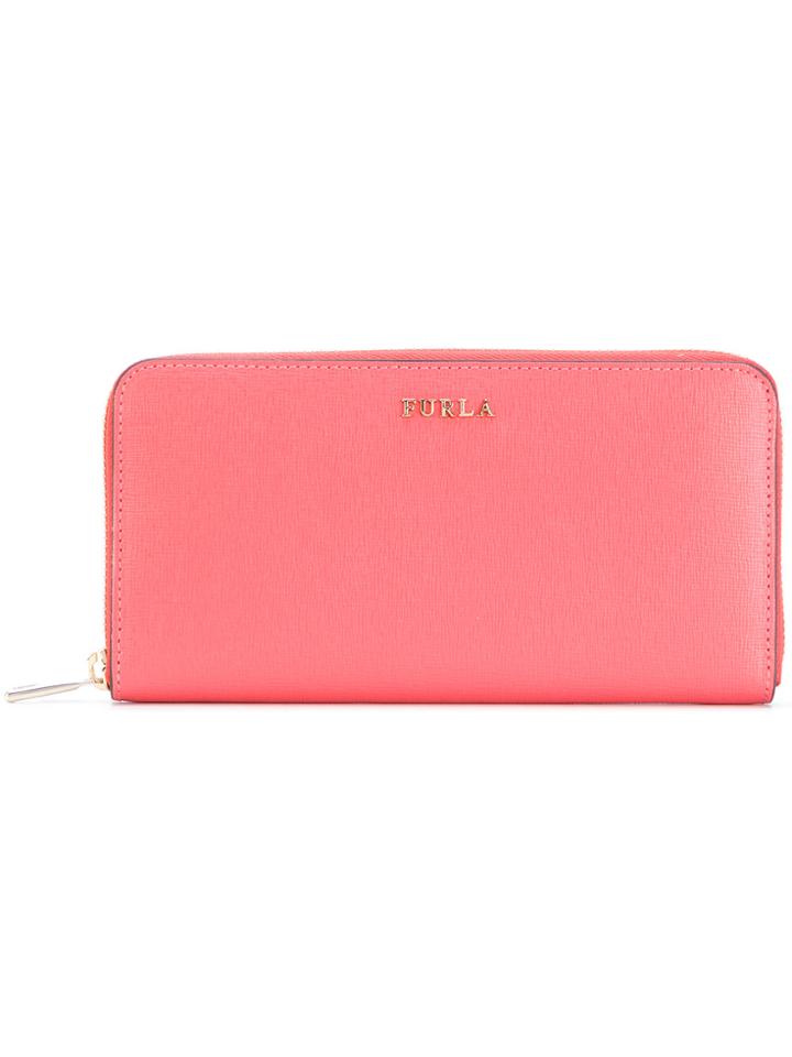 Furla Zip Around Wallet - Pink & Purple