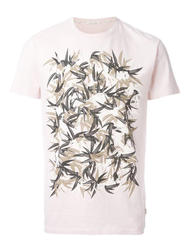 Marc Jacobs Leaf Print T-shirt, Men's, Size: Xl, Pink/purple, Cotton