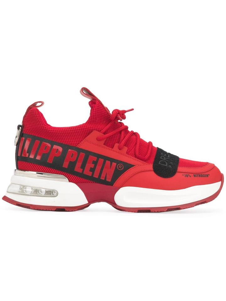 Philipp Plein Chunky Low Top Trainers - Red