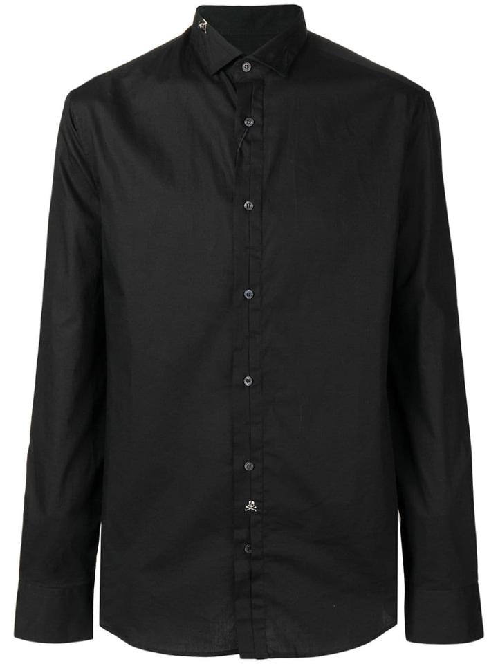 Philipp Plein Black Formal Shirt