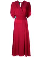 Ginger & Smart Shade Midi Dress - Red