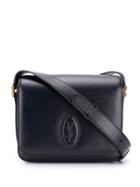 Saint Laurent Embossed Logo Cross-body Bag - Blue