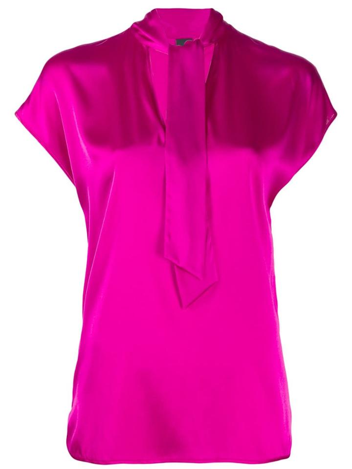 Pinko Neck Tie Satin Top