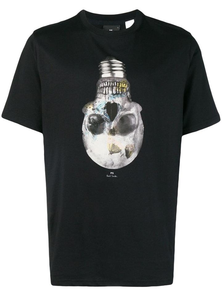 Ps By Paul Smith Skull Bulb T-shirt - Black