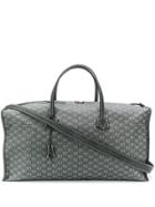 Moreau Geometric Print Luggage Bag - Black