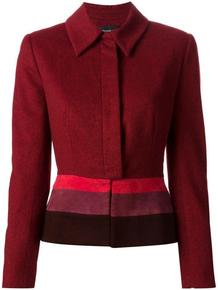 Jean Louis Scherrer Pre-owned Colour Block Jacket - Red