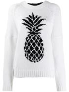 Nº21 Pineapple Knit Sweater - White