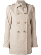 Aspesi Double Breasted Coat, Women's, Size: Large, Nude/neutrals, Cotton/polyester