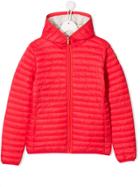 Save The Duck Kids Padded Hooded Jacket - Pink