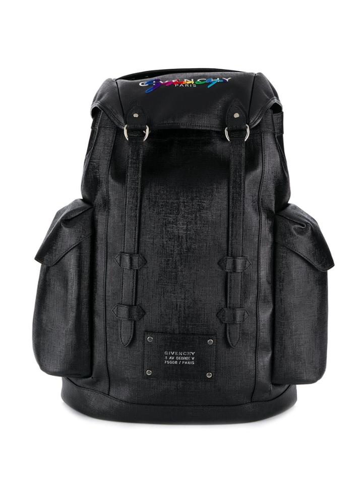Givenchy Rainbow Signature Backpack - Black