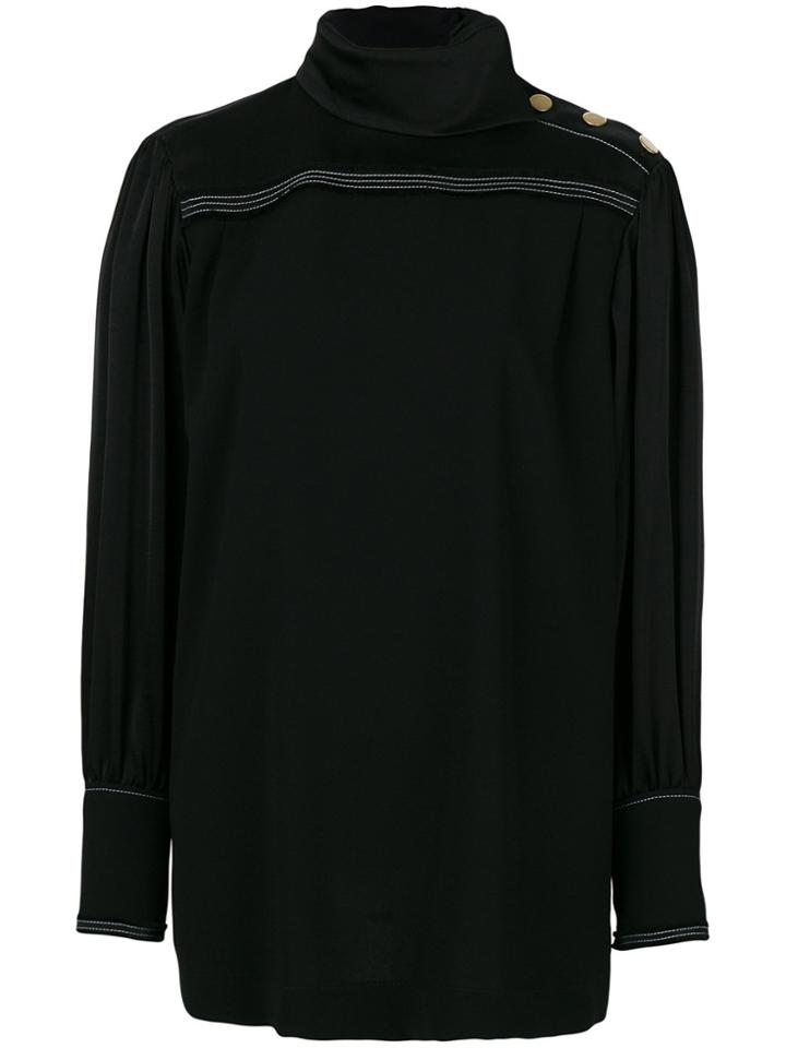 Sonia Rykiel High Neck Blouse - Black