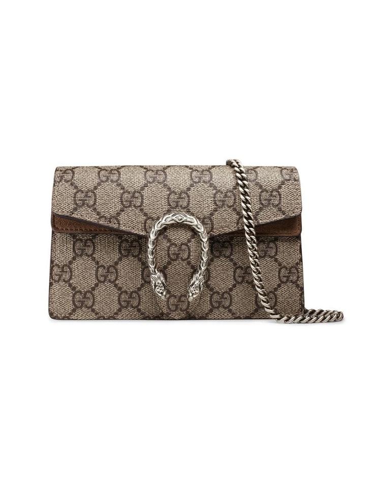 Gucci Beige Dionysus Gg Supreme Super Mini Bag - Neutrals