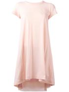 Sacai Cupro Insert Tunic T-shirt, Women's, Size: 1, Pink/purple, Cotton/cupro/polyester