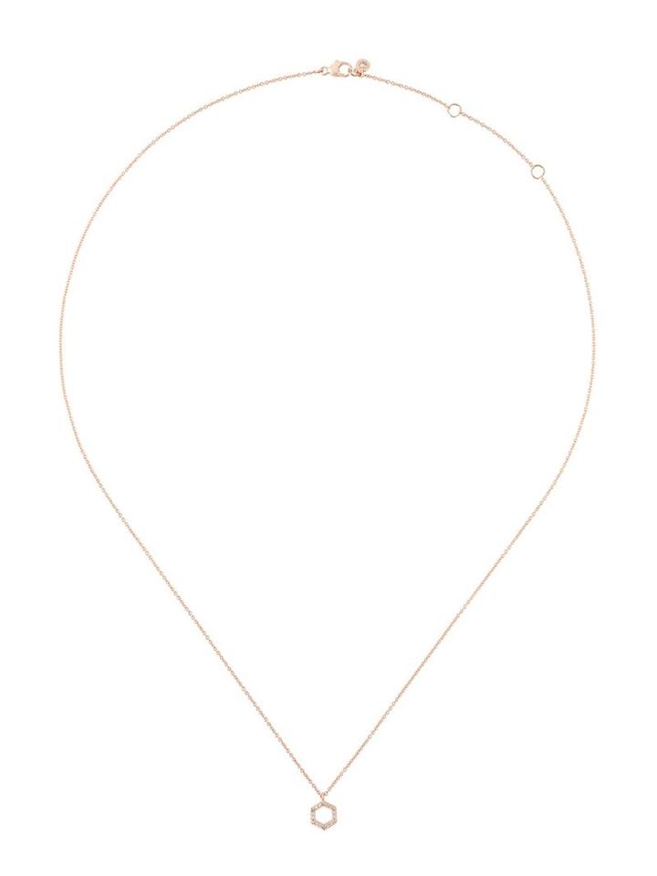 Astley Clarke 'honeycomb' Diamond Pendant Necklace, Women's, Metallic