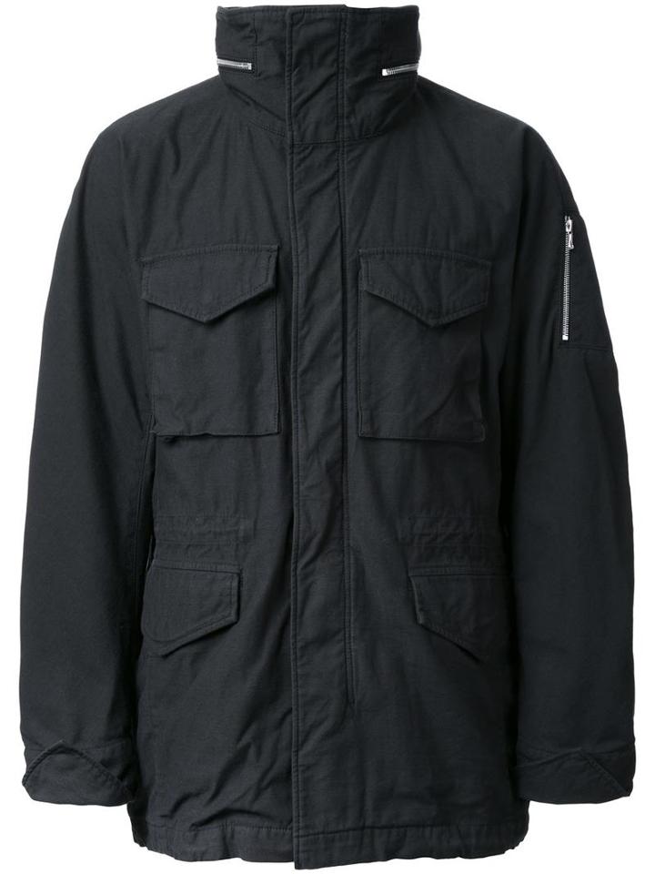 Kazuyuki Kumagai Cargo Jacket, Men's, Size: 1, Black, Cotton/nylon