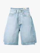 Ex Infinitas Loose Denim Shorts, Men's, Size: 32, Blue, Cotton