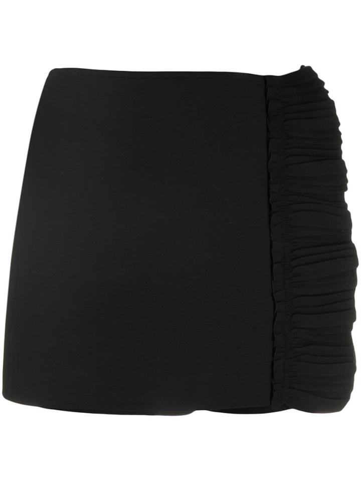 Valentino Ruffle Trim Mini Skort - Black