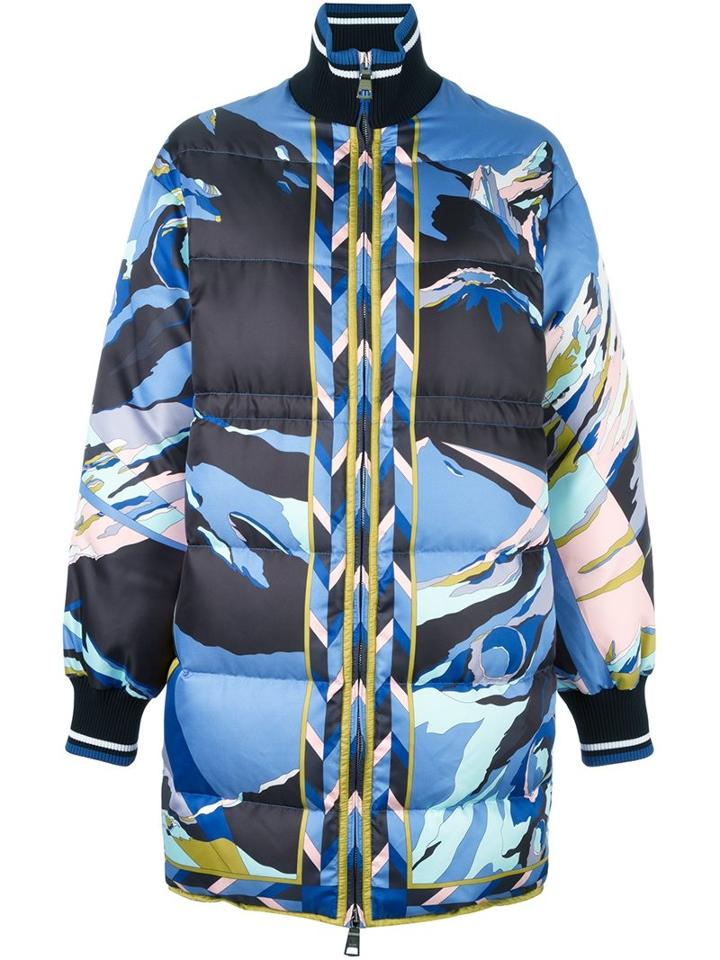 Emilio Pucci Padded Oversized Coat, Women's, Size: 38, Feather Down/polyamide/polyester