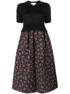 Comme Des Garçons Girl Floral Print Dress - Black