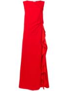 P.a.r.o.s.h. Ruffle-trimmed Long Dress - Red
