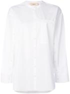 Ports 1961 Oversized Mandarin Collar Shirt - White