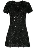 Andrea Bogosian Apliqué Knitted Dress - Black