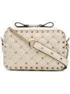 Valentino Quilted Rockstud Camera Bag - White