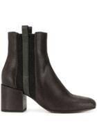 Brunello Cucinelli Stripe Detail Boots - Brown