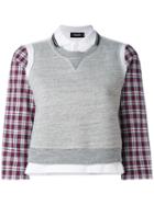 Dsquared2 - Shirt Vest Top - Women - Cotton - L, Grey, Cotton