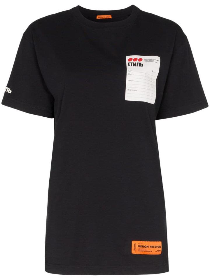 Heron Preston Logo Patch T-shirt - Black
