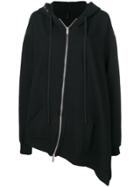 Unravel Project Asymmetric Fit Hoodie - Black