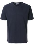 Sunspel Textured Crew Neck T-shirt - Blue