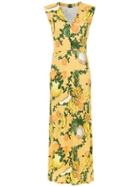 Osklen Printed Long Dress - Yellow