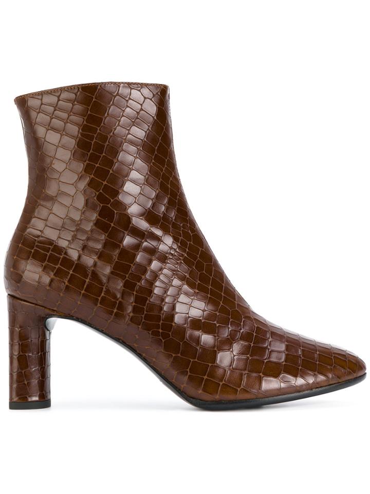 Robert Clergerie Elte Ankle Boots - Brown
