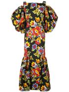 Carolina Herrera Off-the-shoulder Floral Dress - Black