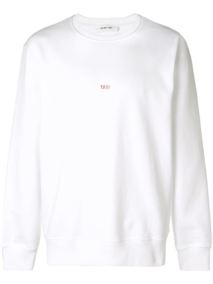 Helmut Lang Long Sleeved Taxi Sweatshirt - White