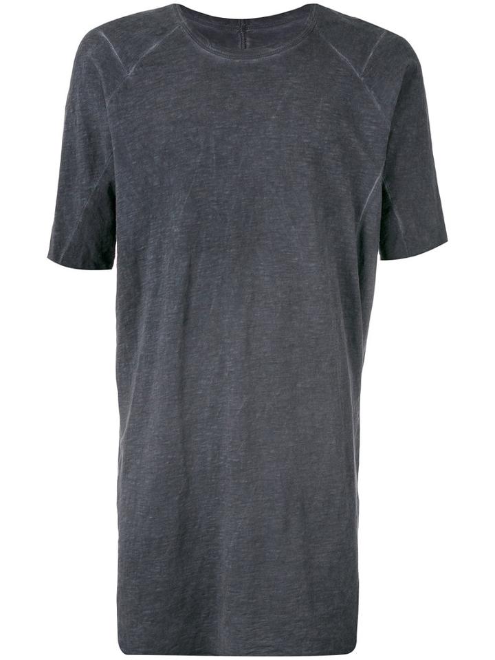 Isaac Sellam Experience Elongated T-shirt, Men's, Size: Small, Grey, Cotton