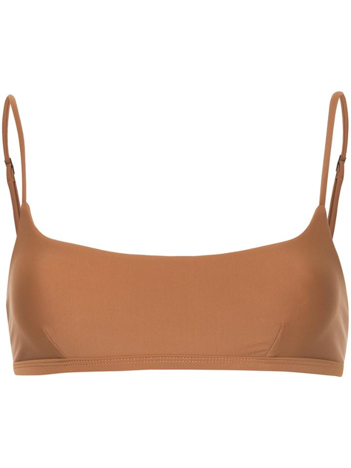 Matteau The Crop Bikini Top - Brown