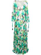 Etro Floral Print Tiered Maxi Dress - Green