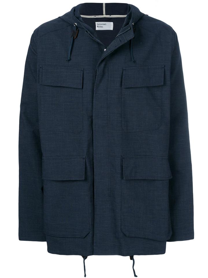 Universal Works Short Parka - Blue