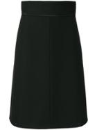 Red Valentino Piped Trim Skirt - Black