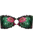 Amir Slama Floral Print Bandeau Bikini Top