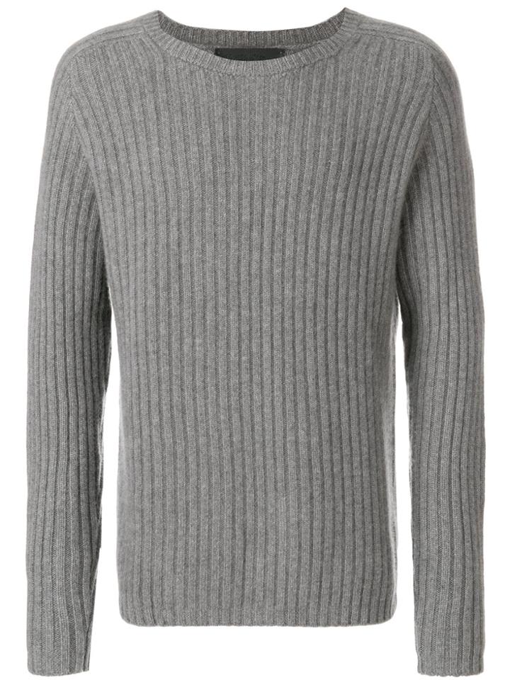 The Elder Statesman Crew Neck Jumper - Grey