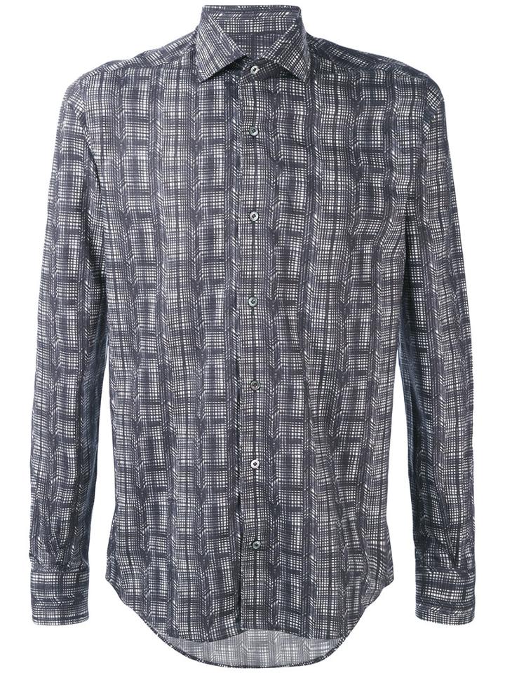 Pal Zileri - Printed Shirt - Men - Cotton - 42, Grey, Cotton